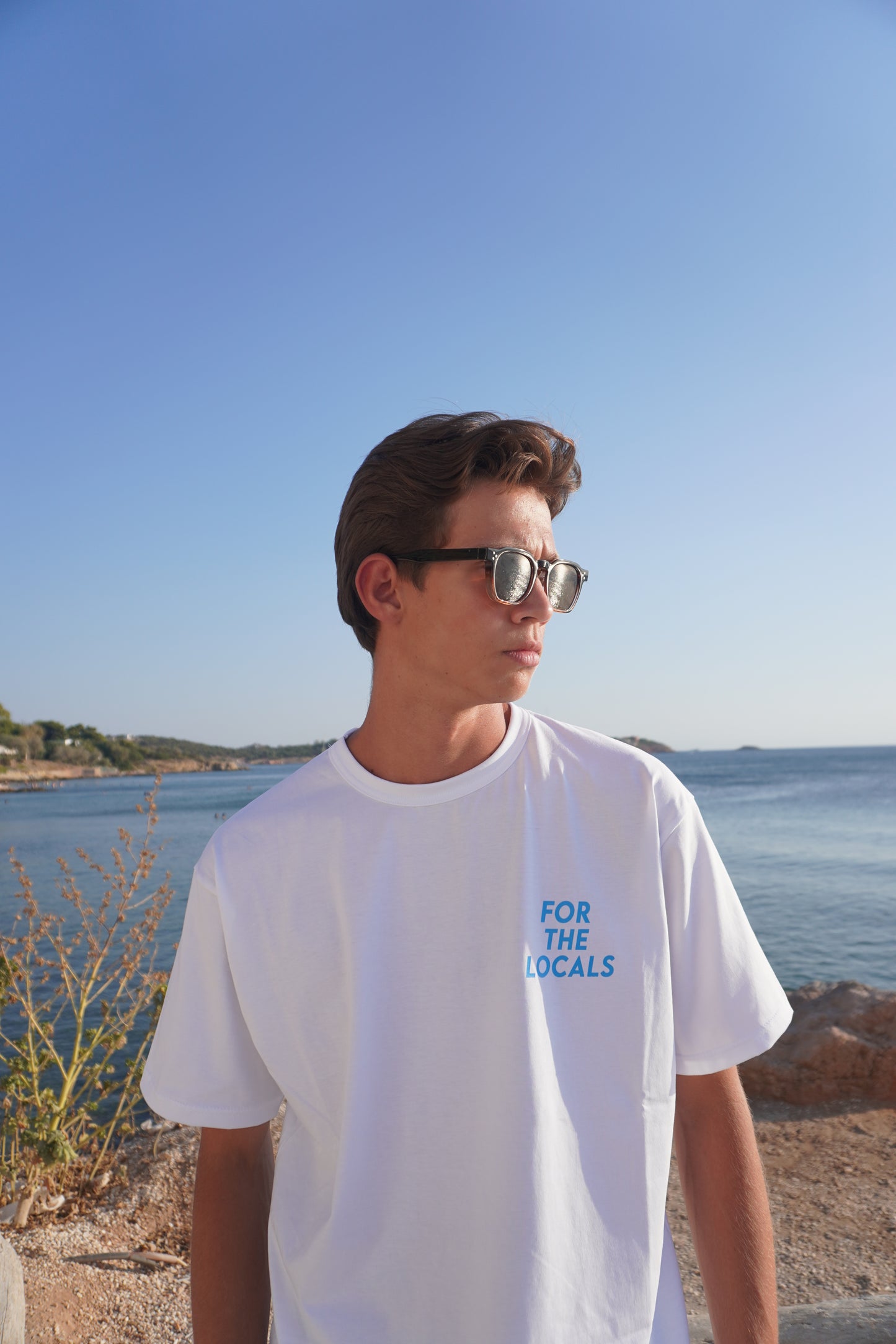 WAVES oversized tee (white)