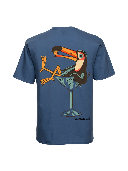 toucan tee (navy blue)